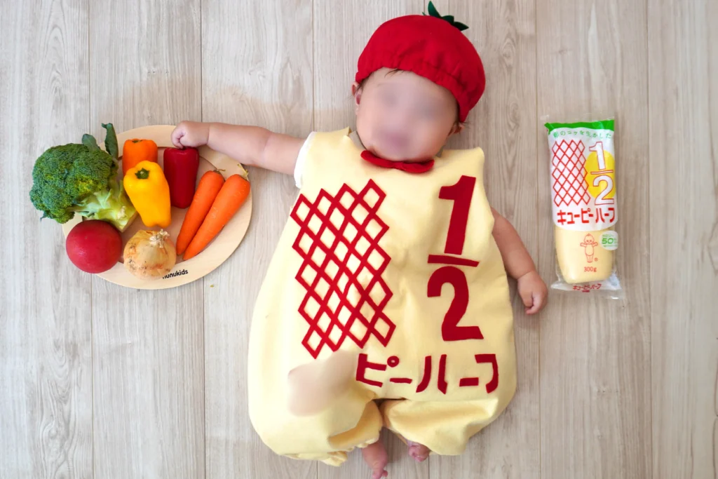 キューピーハーフのハーフバースデー写真